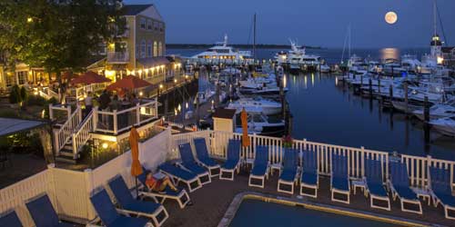 Moon Over the Marina - Saybrook Point Inn & Spa - Old Saybrook, CT