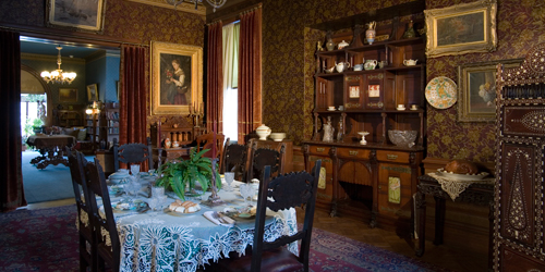 Dining Room - Mark Twain House & Museum - Hartford, CT - Photo Credit John Groo