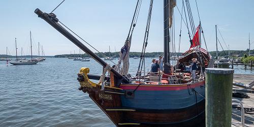 Onrust at the Dock at Connecticut River Museum - Lower CT River Valley