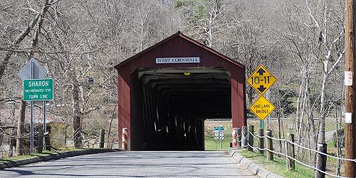 West Cornwall CT Covered Bridge - Creative Commons License