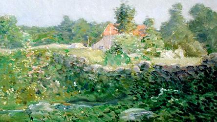 Painting of the Gardens - Weir Farm National Historic Site - Wilton CT