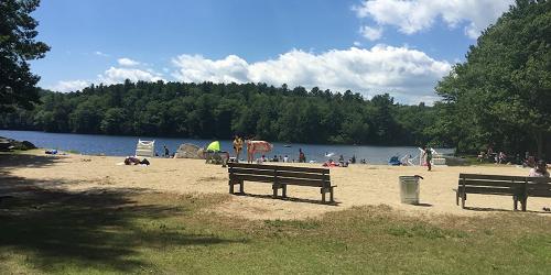 Beach at Burr Pond State Park - Torrington, CT - Photo Credit Esmaylin Noboa