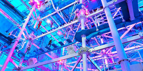 View from Below - IT Adventures Rope Course - New Haven, CT