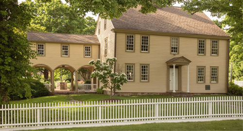 Summer View of The Mather Homestead - Darien, CT